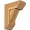 Ekena Millwork Traditional Slat Rough Sawn Bracket w/ Offset Brace, Western Red Cedar, 8"W x 18"D x 22"H BKT0806X18X22TRA06RWR - alternate 1